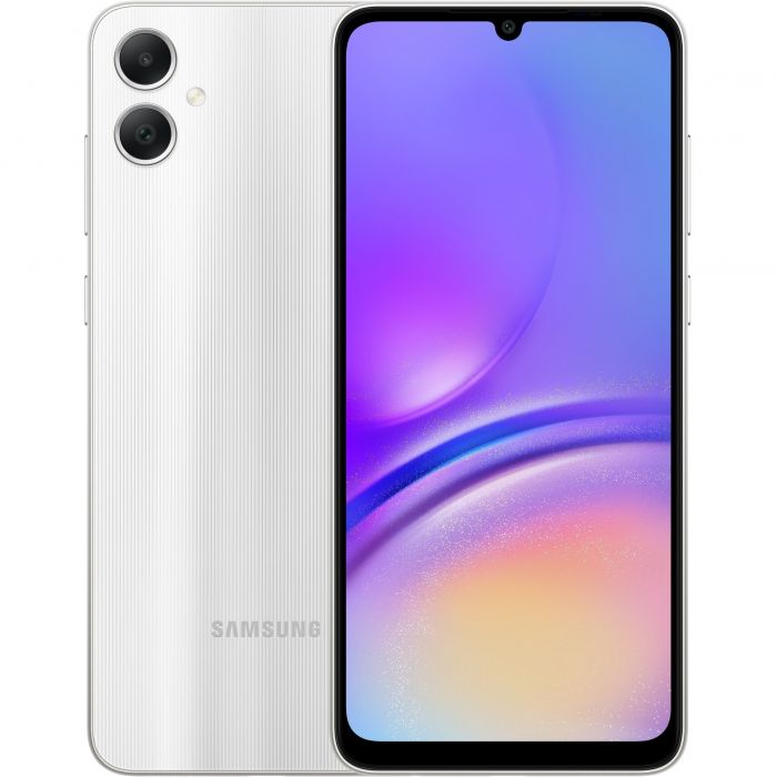 Смартфон Samsung Galaxy A05 (A055) 6.7" 4/64ГБ, 2SIM, 5000мА•год, сріблястий