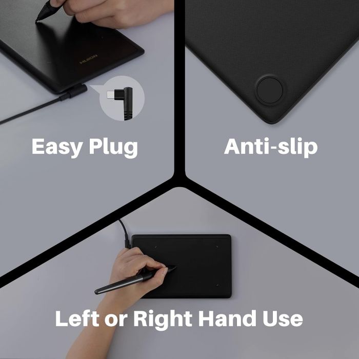 Графічний планшет Huion 4.17"x 2.6" H420X USB-Cчорний