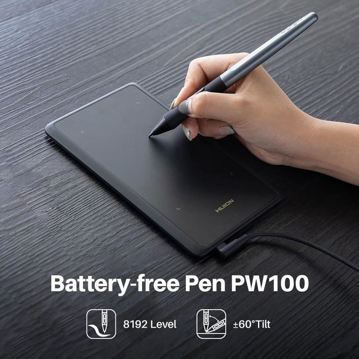 Графічний планшет Huion 4.17"x 2.6" H420X USB-Cчорний