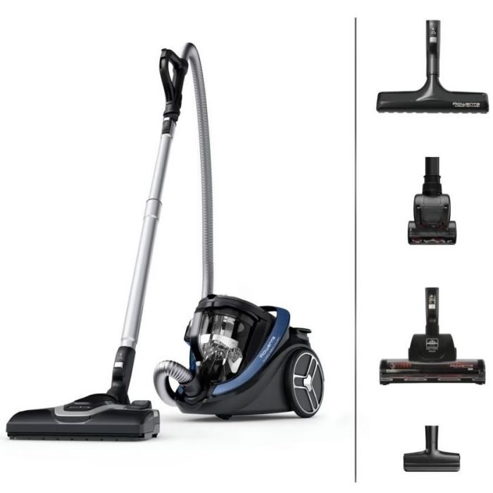 Пилосос Rowenta контейнерний SILENCE FORCE CYCLONIC, 500Вт, конт пил -2,5л, НЕРА, ручка Ergo Comfort з насадкою Easy Brush, чорно-синій