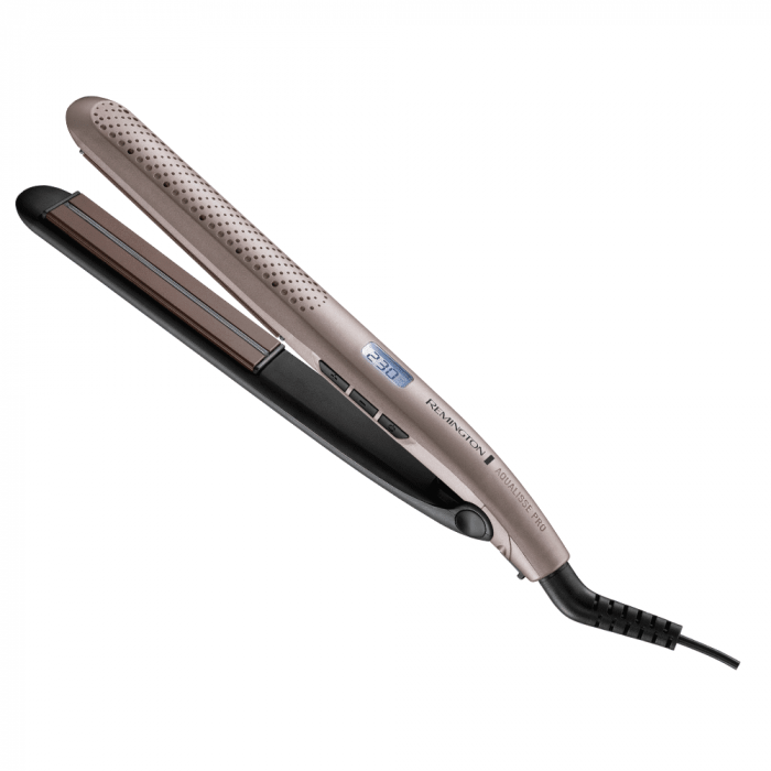 Випрямляч Remington Aqualisse PRO, 230Вт, темп.режимів-10, дісплей, кераміка, сріблястий