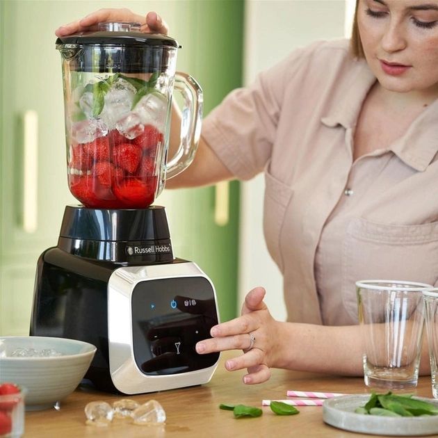 Блендер Russell Hobbs стаціонарний Sensigence , 1000Вт, чаша-1500мл, скло, сенс. управл., чорно-сірий