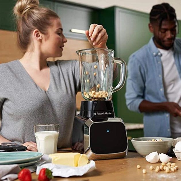 Блендер Russell Hobbs стаціонарний Sensigence , 1000Вт, чаша-1500мл, скло, сенс. управл., чорно-сірий