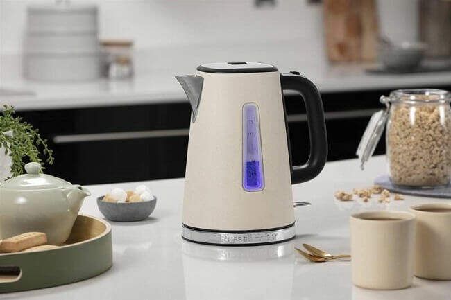 Електрочайник Russell Hobbs Luna Stone, 1.7л, метал, під камінь, бежевий