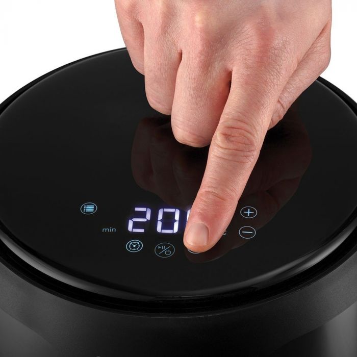 Мультипіч Russell Hobbs SatisFry Air Small, 1100Вт, чаша-1,8л, сенсорне керування, алюміній, пластик, чорний