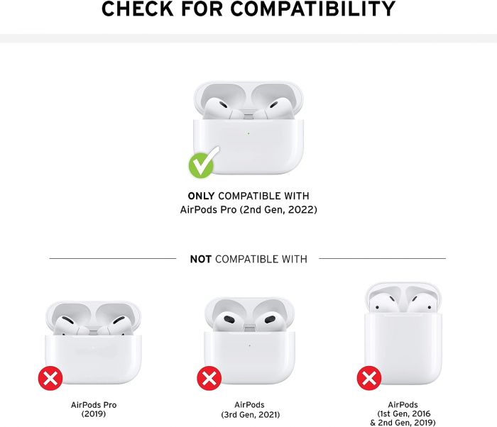 Чохол UAG для AirPods Pro (Gen 2, 2022), Civilian, Black