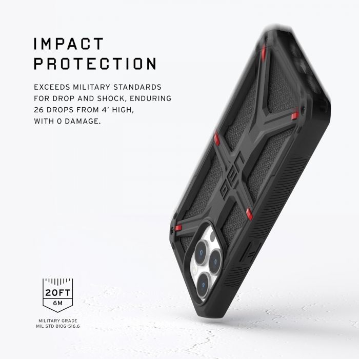 Чохол UAG для Apple iPhone 15 Pro Max Monarch, Kevlar Black