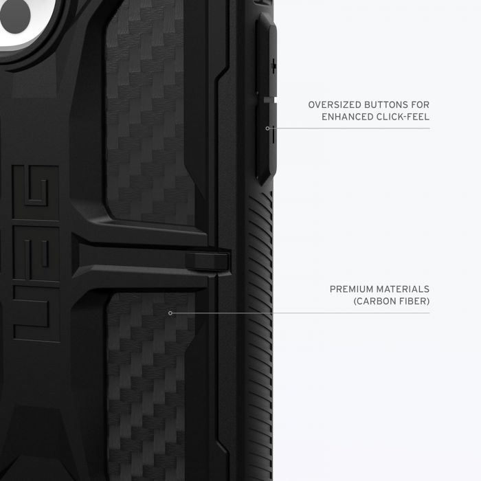 Чохол UAG для Apple iPhone 15 Pro Monarch, Carbon Fiber