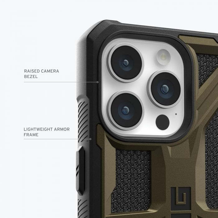Чохол UAG для Apple iPhone 15 Pro Monarch, Kevlar Elemental Green