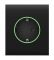 Центральна панель для вбудованої розетки Ajax CenterCover for Outlet smart, Jeweler, бездротова, чорний