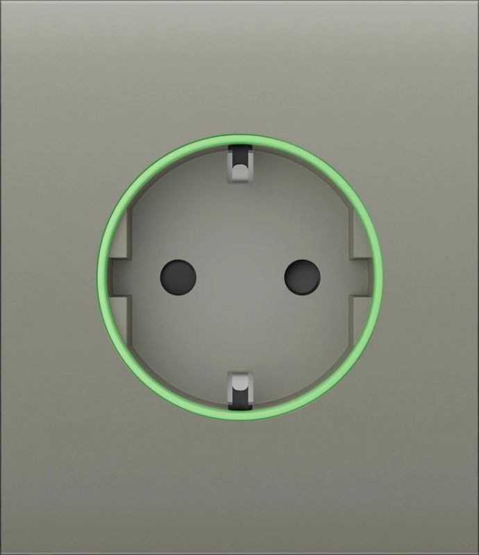 Центральна панель для вбудованої розетки Ajax CenterCover for Outlet smart, Jeweler, бездротова, olive
