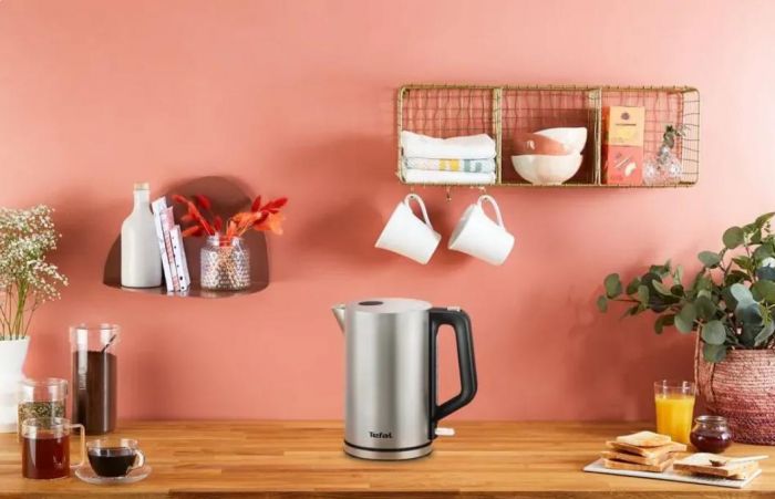 Електрочайник Tefal Bronx Electric 1.7л, нерж. сталь, сірий