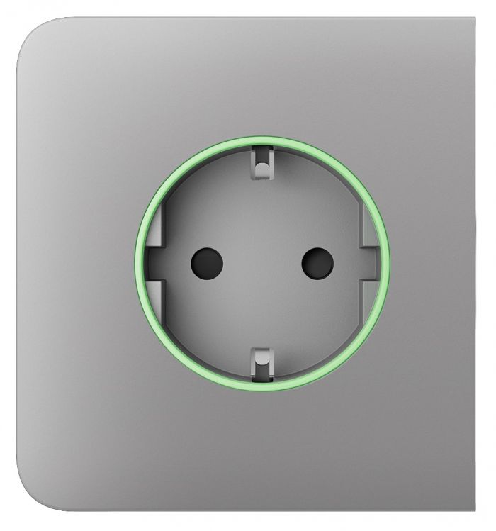 Бічна панель для вбудованої розетки Ajax SideCover for Outlet smart, Jeweler, бездротова, fog