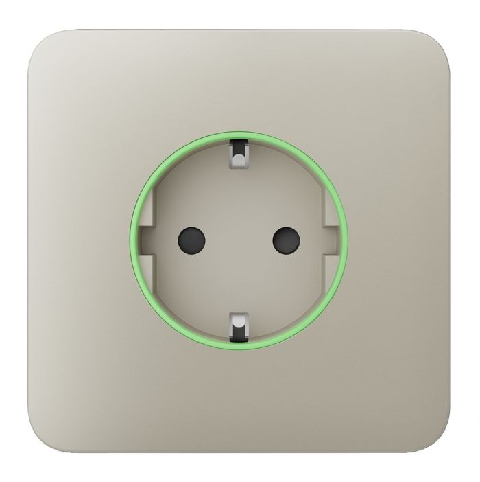 Передня панель для вбудованої розетки Ajax SoloCover for Outlet smart, Jeweler, бездротової, ivory