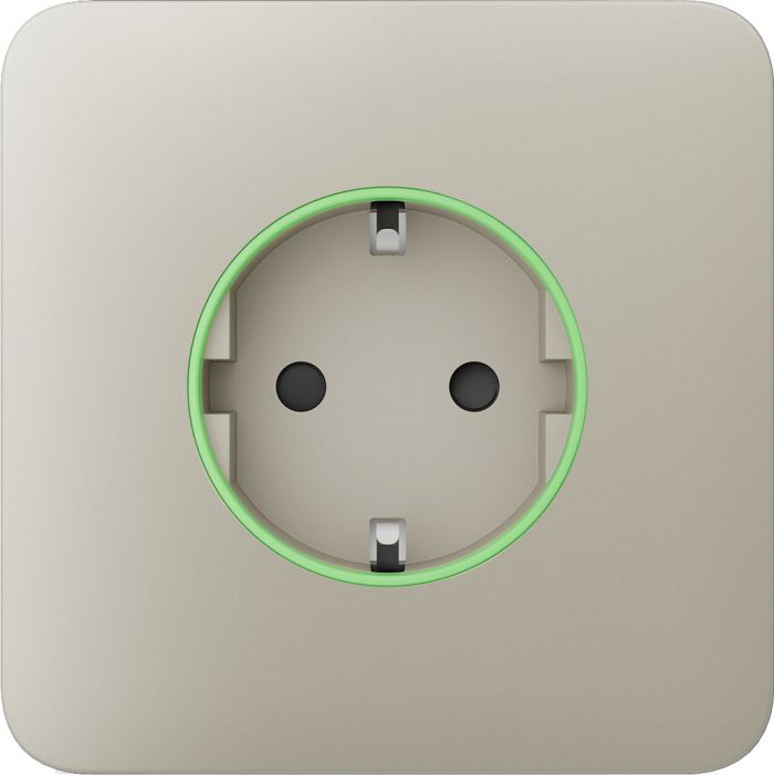 Передня панель для вбудованої розетки Ajax SoloCover for Outlet smart, Jeweler, бездротової, ivory