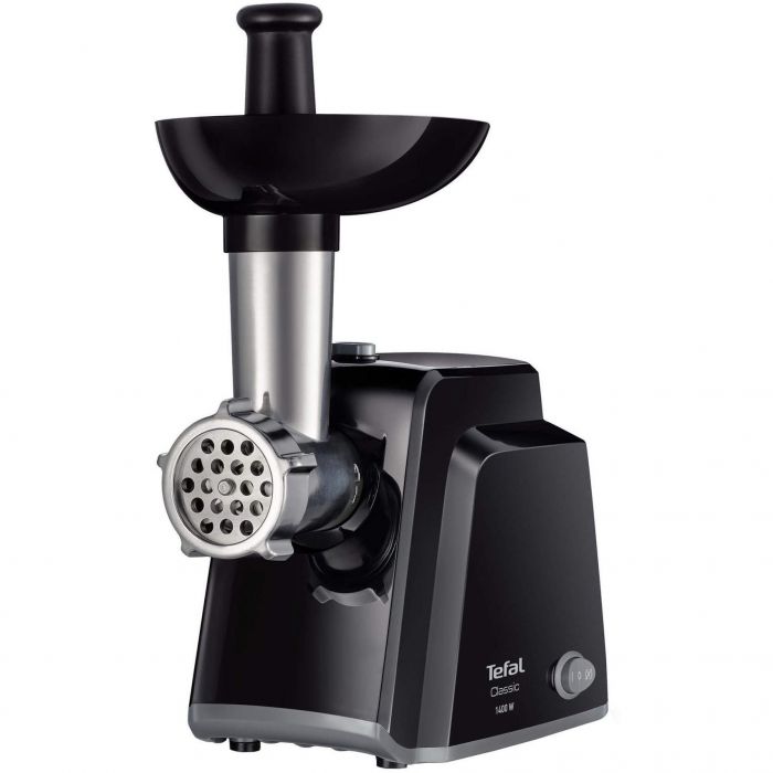 М'ясорубка Tefal Classic, 1400Вт, 1.7кг/хв, 2 решітки, насадка для ковбас, пластик, чорний