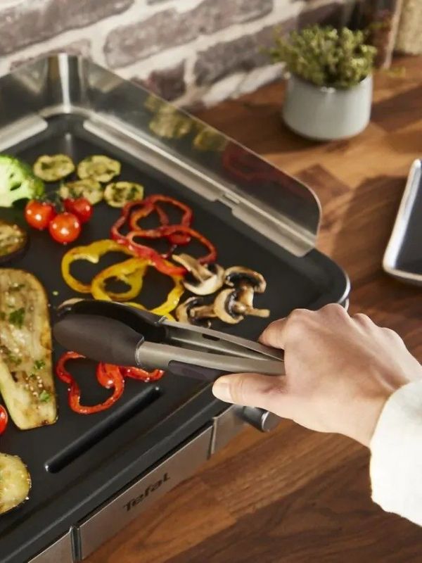 Щипці Tefal для гриля, сталь, чорно-сірий