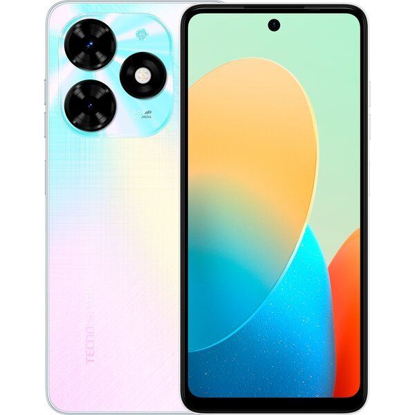Смартфон TECNO Spark 20C (BG7n) 6.56" 4/128ГБ, 2SIM, 5000мА•год, Mystery White
