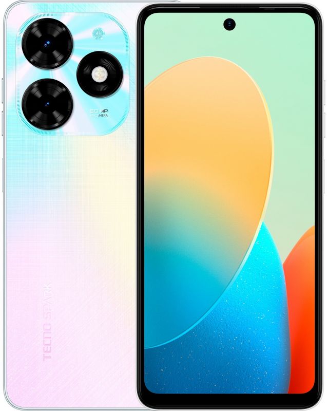 Смартфон TECNO Spark 20C (BG7n) 6.56" 8/128ГБ, 2SIM, 5000мА•год, Mystery White