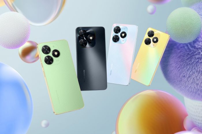 Смартфон TECNO Spark Go 2024 (BG6) 6.56" 4/64ГБ, 2SIM, 5000мА•год, Gravity Black