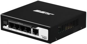 Комутатор 2E PowerLink SP401F 5xFE (4xPoE, 1xUplink), 55Вт, Некерований