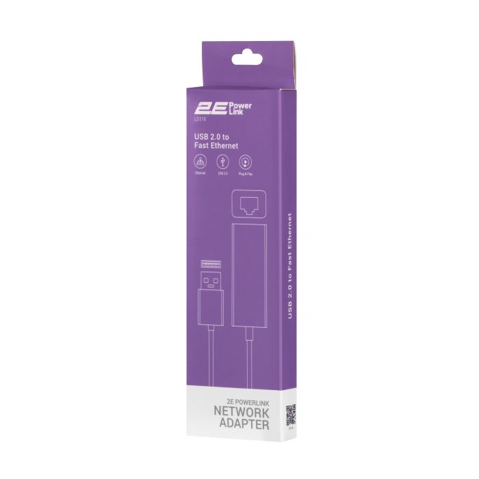 Мережевий адаптер 2E PowerLink LD318 1xFE, USB