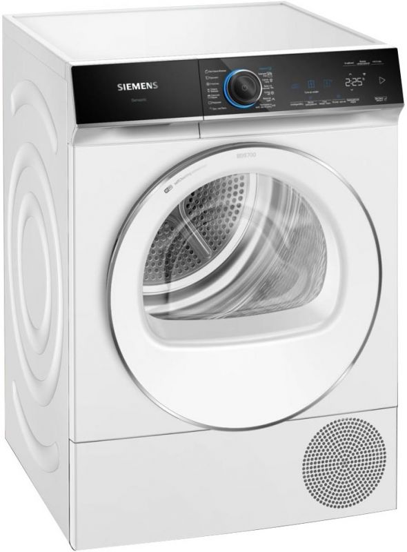 Сушильна машина Siemens тепловий насос, 8кг, A++, 60см, дисплей, білий