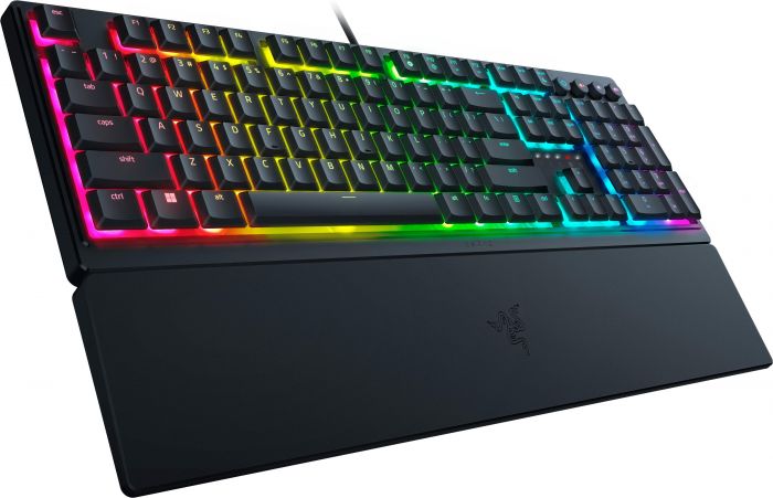 Клавіатура механічна Razer Ornata V3 TKL 84key, Mecha-Membrane Switch, USB-A, EN/UKR RGB, чорний