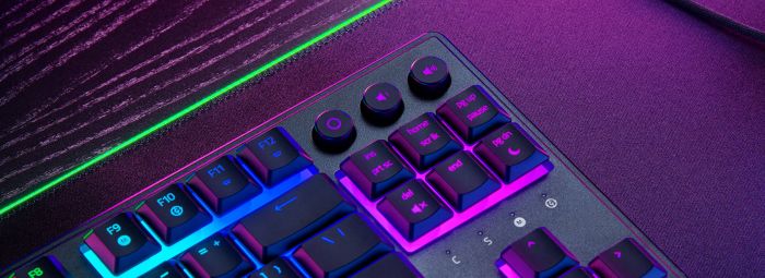 Клавіатура механічна Razer Ornata V3 TKL 84key, Mecha-Membrane Switch, USB-A, EN/UKR RGB, чорний
