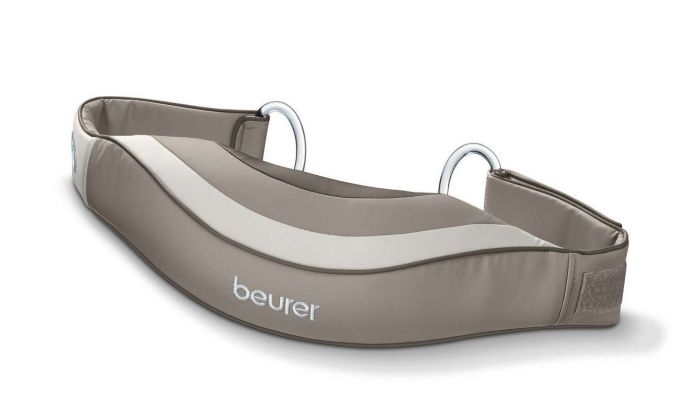 Масажний пояс Beurer для спини, плечей та шиї, від мережі, вага-1.23кг, 4 головки шиацу, бежевий