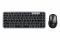 Комплект клавіатура та миша 2E MK430 WL/BT, EN/UK, сіро-чорний