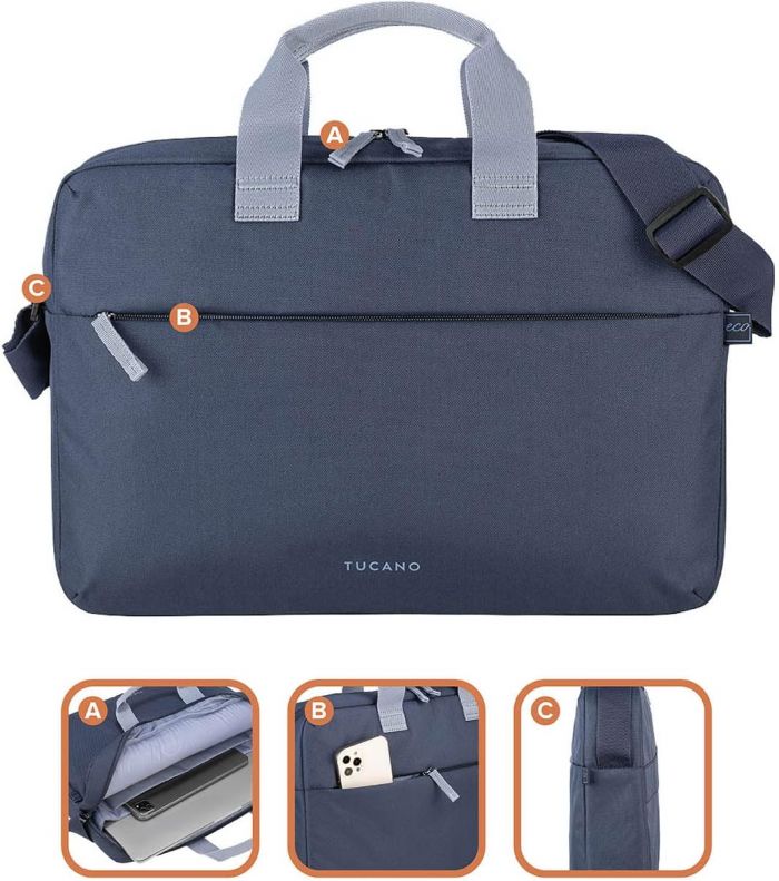 Сумка Tucano Smart 15", синя