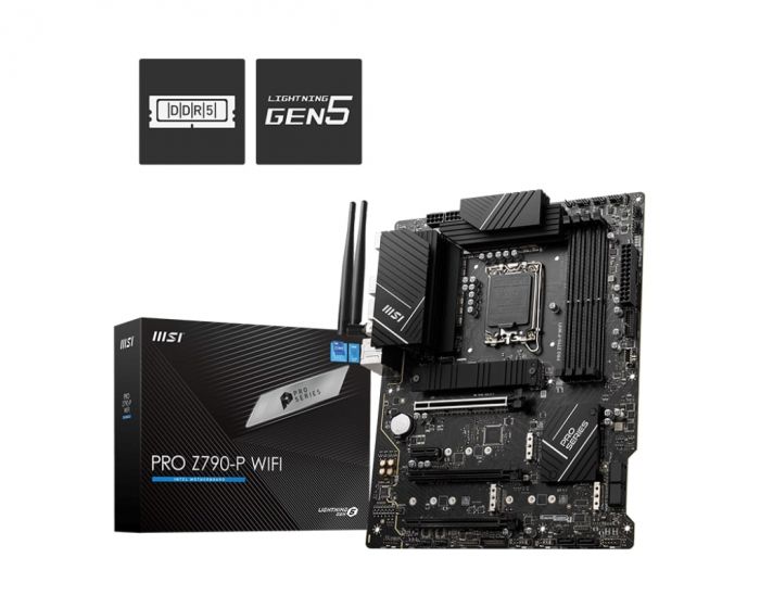 Материнcька плата MSI PRO Z790-P WIFI s1700 Z790 4xDDR5 HDMI DP WiFi BT ATX