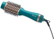Фен-щітка Beurer, 1000Вт, темп.режимов-3, іонізація, хол. обдув, зелений