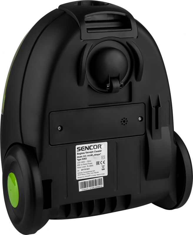 Пилосос Sencor контейнерний Allegro, 890Вт, конт пил -1,5л, НЕРА, чорно-зелений