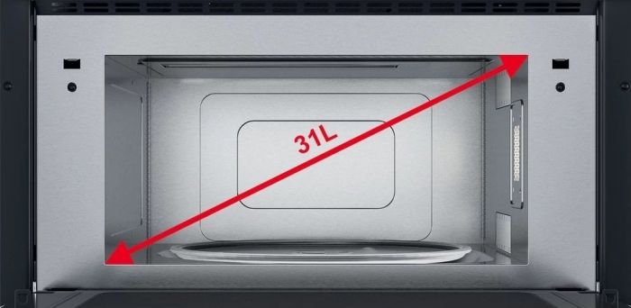 Мікрохвильова піч Whirlpool вбудована, 31л, електронне упр., 1000Вт, гриль, дисплей, чорний