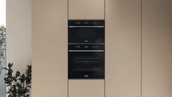 Мікрохвильова піч Whirlpool вбудовувана, 31л, електронне упр., 1000Вт, гриль, дисплей, чорний