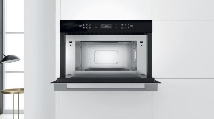 Мікрохвильова піч Whirlpool вбудовувана, 31л, електронне упр., 1000Вт, гриль, дисплей, чорний