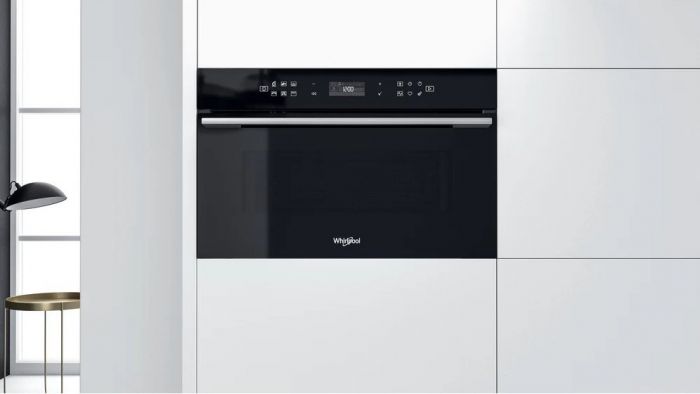 Мікрохвильова піч Whirlpool вбудовувана, 31л, електронне упр., 1000Вт, гриль, дисплей, чорний