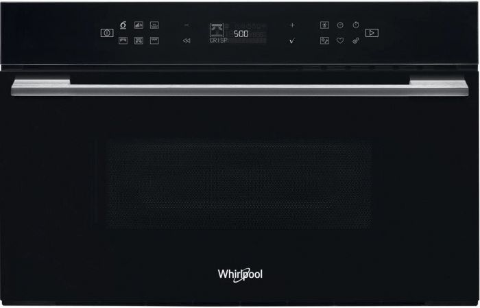 Мікрохвильова піч Whirlpool вбудовувана, 31л, електронне упр., 1000Вт, гриль, дисплей, чорний
