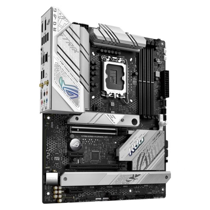 Материнcька плата ASUS ROG STRIX B760-A GAMING WIFI s1700 B760 4xDDR5 M.2 HDMI DP Wi-Fi BT ATX білий