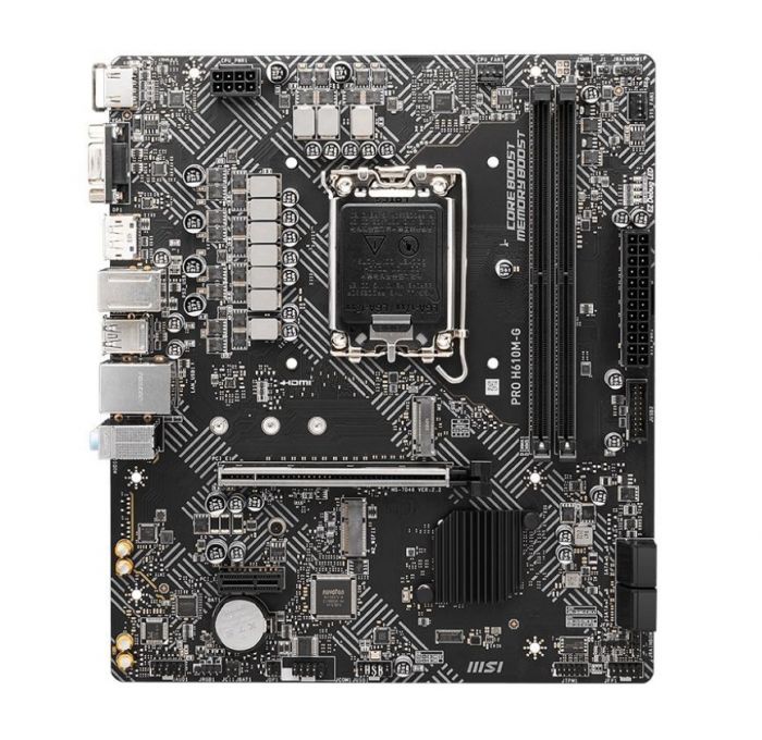 Материнcька плата MSI PRO H610M-G s1700 H610 2xDDR5 M.2 HDMI DP DSub mATX