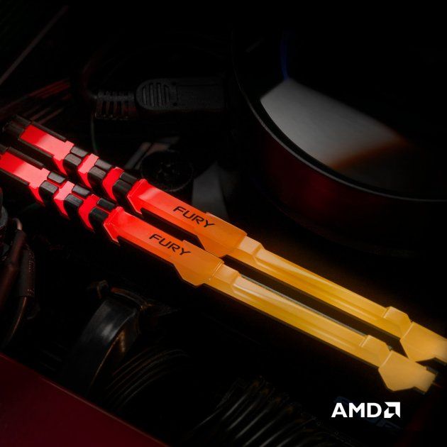 Пам'ять ПК Kingston DDR4  16GB 3200 FURY Beast RGB