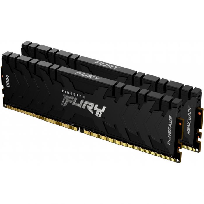 Пам'ять ПК Kingston DDR4 32GB KIT (16GBx2) 3200 FURY Renegade Чорний