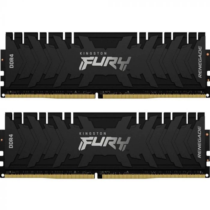 Пам'ять ПК Kingston DDR4 32GB KIT (16GBx2) 3200 FURY Renegade Чорний