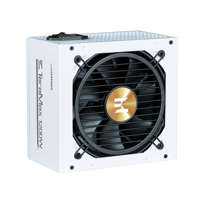 Блок живлення Zalman Teramax 2 WH  (1200W), >90%, 80+ Gold, 120мм, 1xMB 28pin (18+10), 2xCPU 8pin(4+4), 3xMolex, 12xSATA, 4xPCIe 8pin(6+2), 1x12VHPWR, Fully Modular