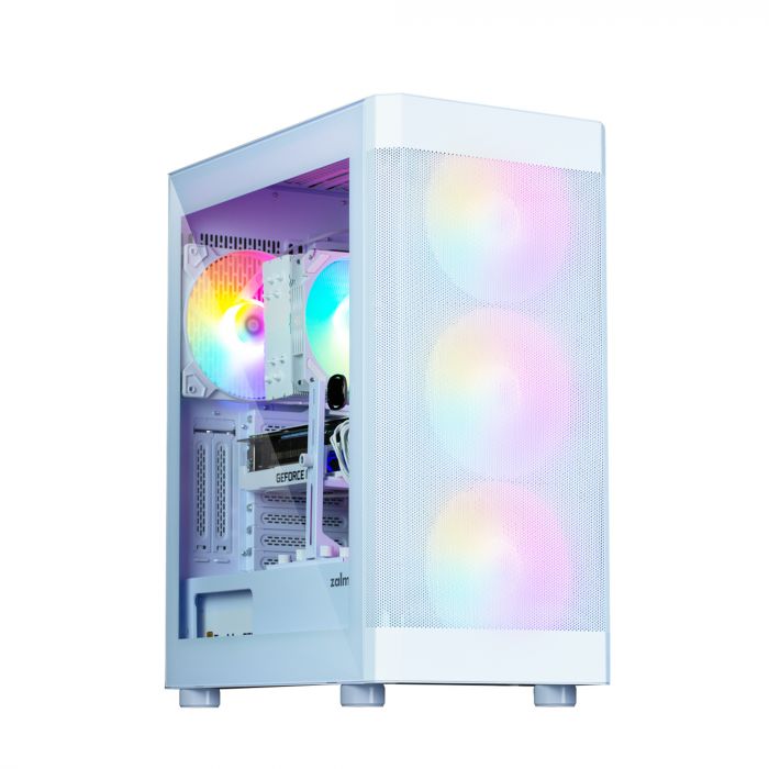 Корпус Zalman I4 TG без БЖ, 2xUSB3.0, 1xUSB2.0, 4x140мм RGB, VGA 320мм, LCS ready, TG Side Panel, ATX, білий