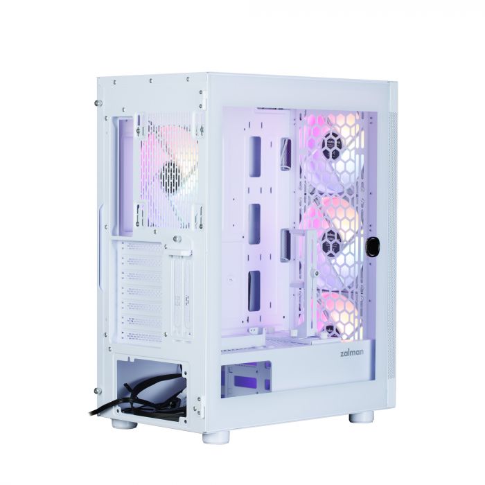 Корпус Zalman I4 TG без БЖ, 2xUSB3.0, 1xUSB2.0, 4x140мм RGB, VGA 320мм, LCS ready, TG Side Panel, ATX, білий