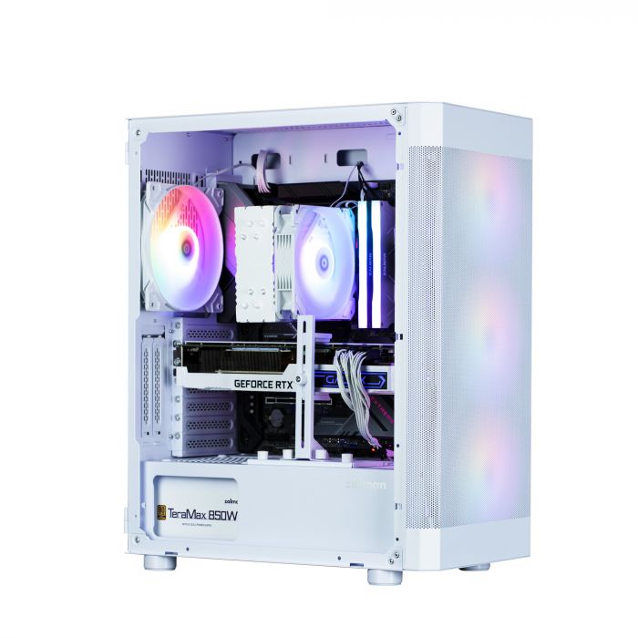 Корпус Zalman I4 TG без БЖ, 2xUSB3.0, 1xUSB2.0, 4x140мм RGB, VGA 320мм, LCS ready, TG Side Panel, ATX, білий