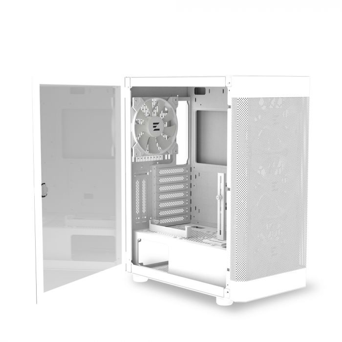 Корпус Zalman I4 TG без БЖ, 2xUSB3.0, 1xUSB2.0, 4x140мм RGB, VGA 320мм, LCS ready, TG Side Panel, ATX, білий